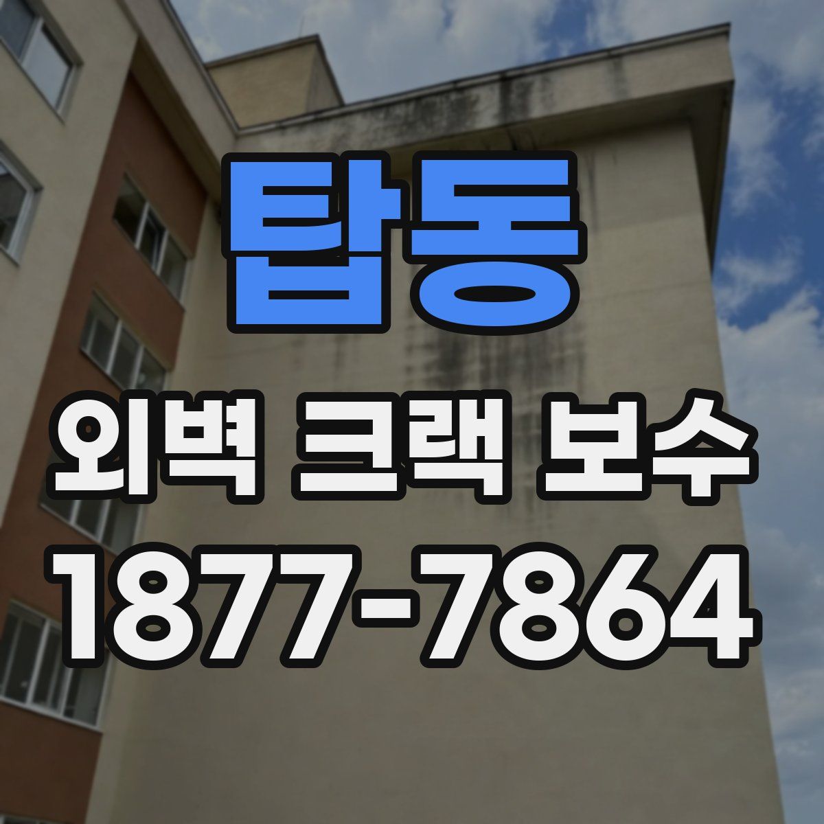 탑동 외벽 크랙 보수