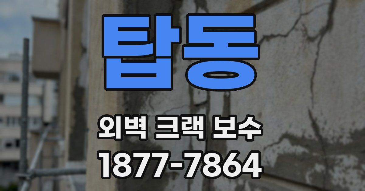 탑동 외벽 크랙 보수