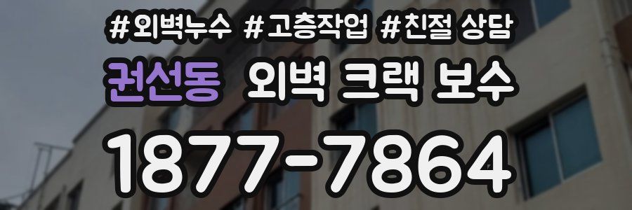권선동 외벽 크랙 보수
