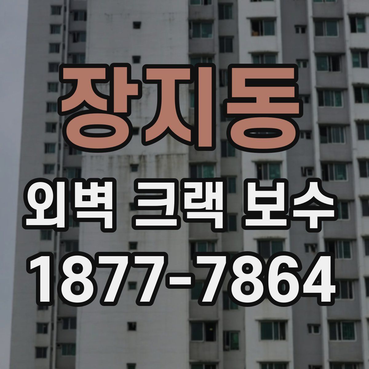 장지동 외벽 크랙 보수