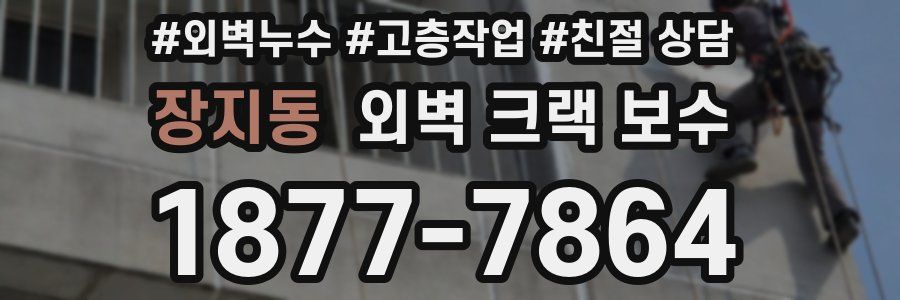 장지동 외벽 크랙 보수