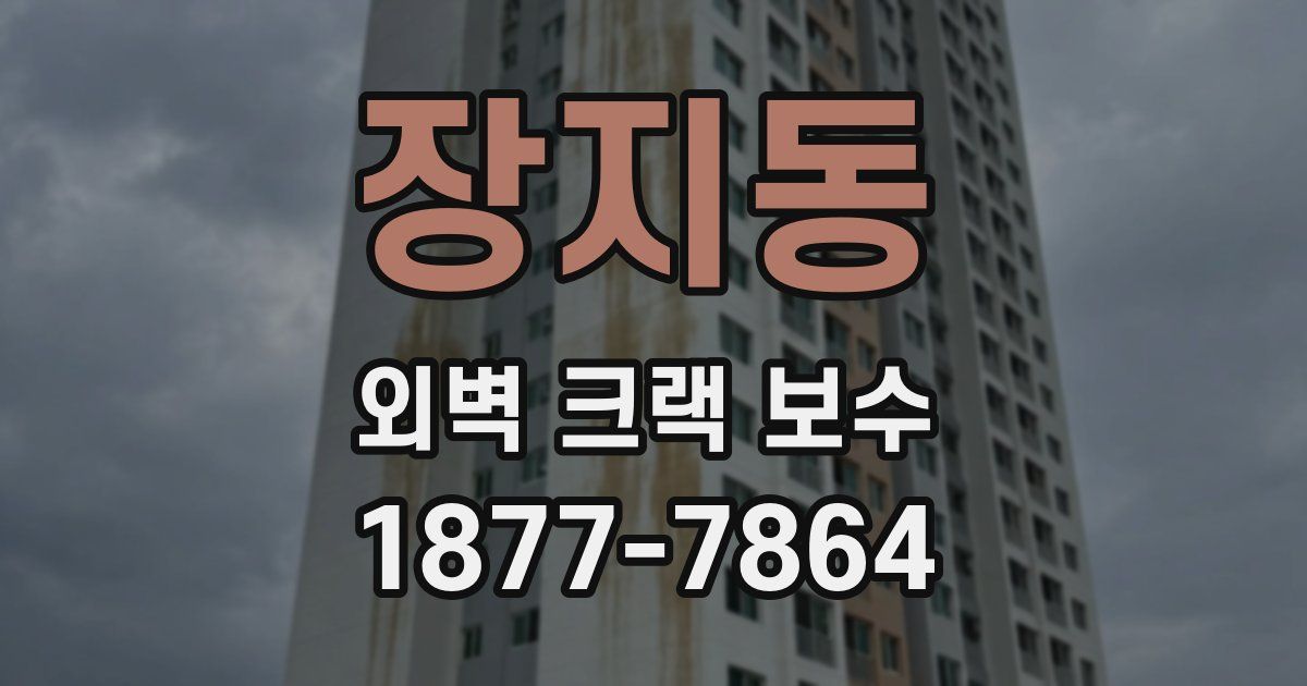 장지동 외벽 크랙 보수