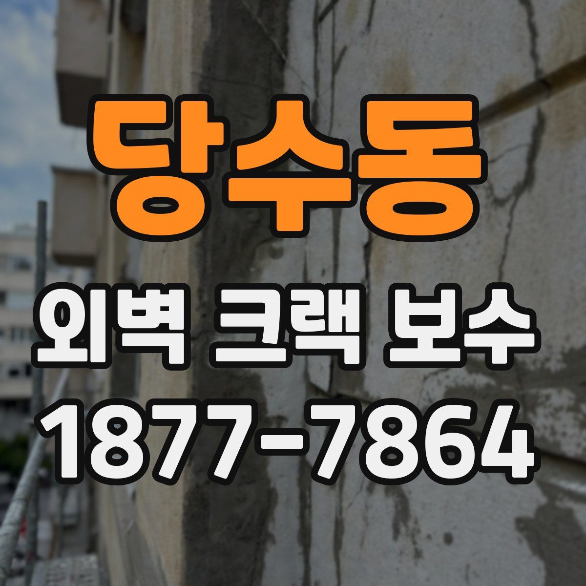 당수동 외벽 크랙 보수
