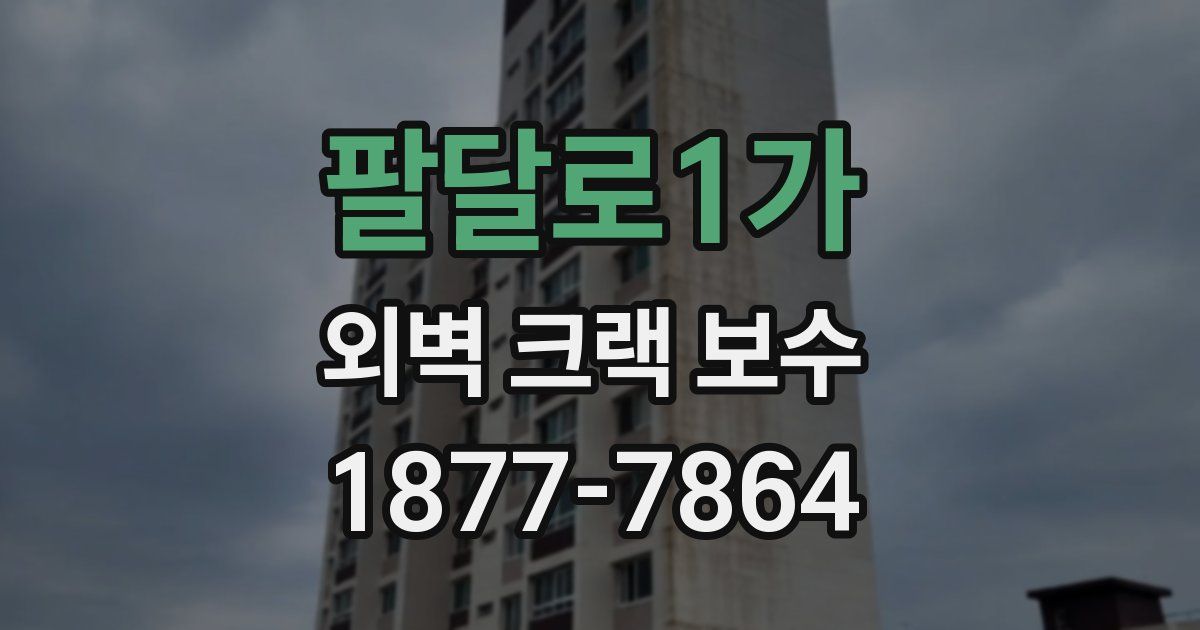 팔달로1가 외벽 크랙 보수