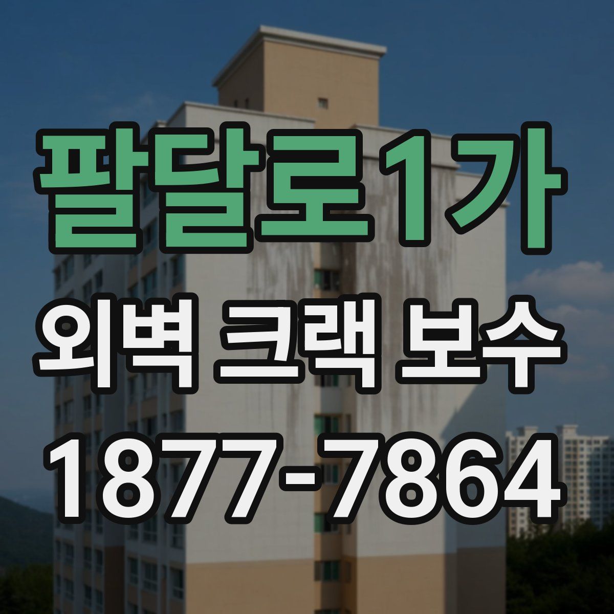 팔달로1가 외벽 크랙 보수