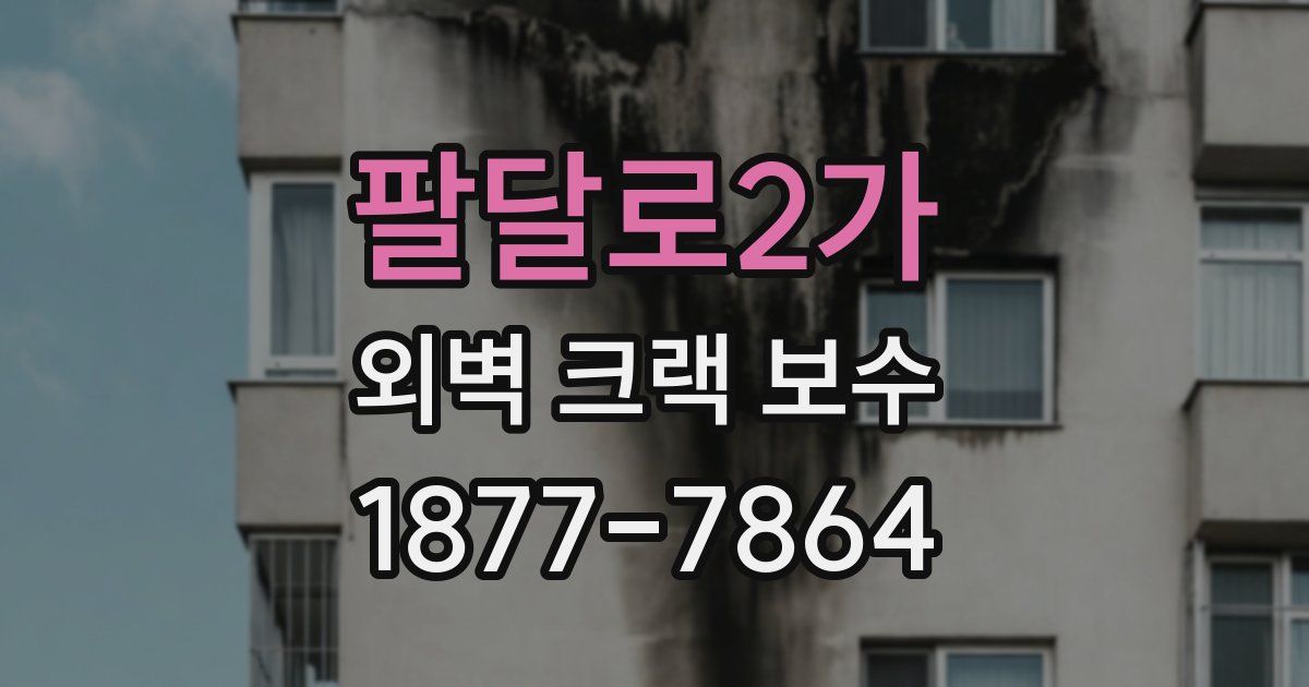 팔달로2가 외벽 크랙 보수