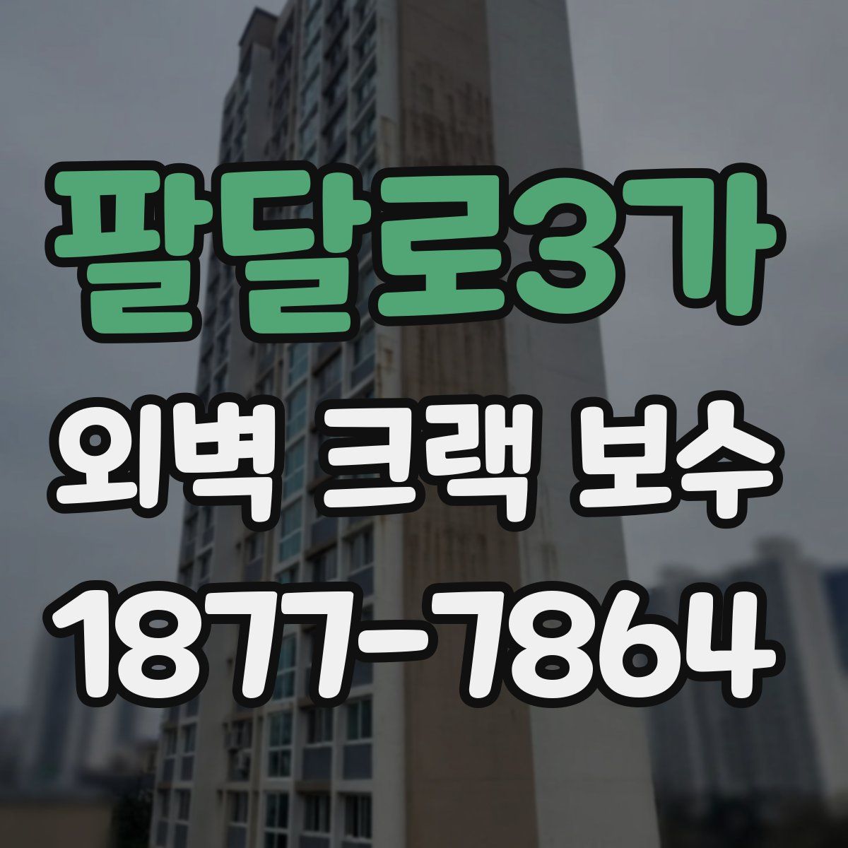 팔달로3가 외벽 크랙 보수