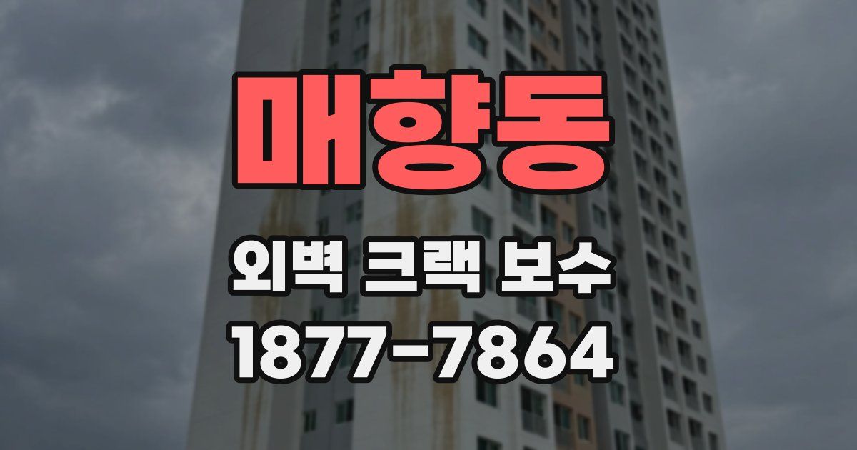 매향동 외벽 크랙 보수