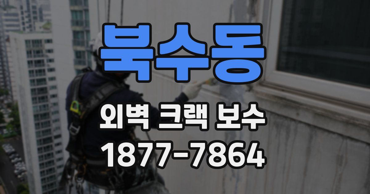 북수동 외벽 크랙 보수