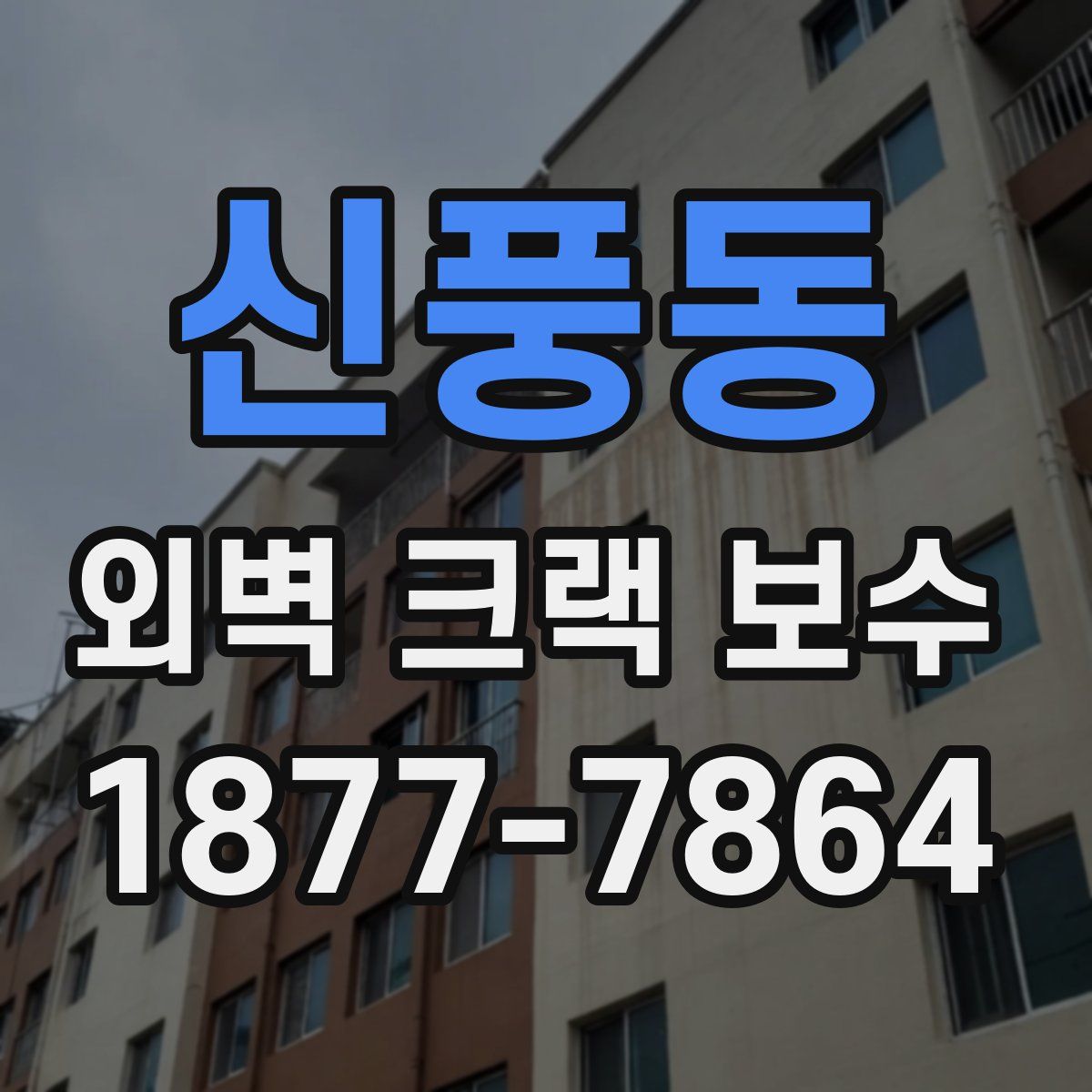 신풍동 외벽 크랙 보수