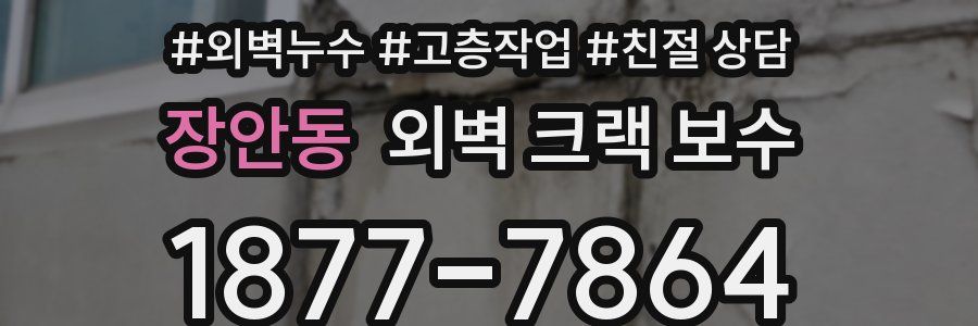 장안동 외벽 크랙 보수
