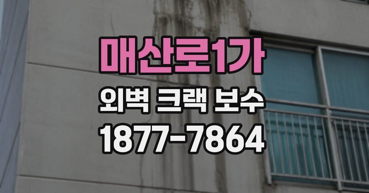 매산로1가 외벽 크랙 보수