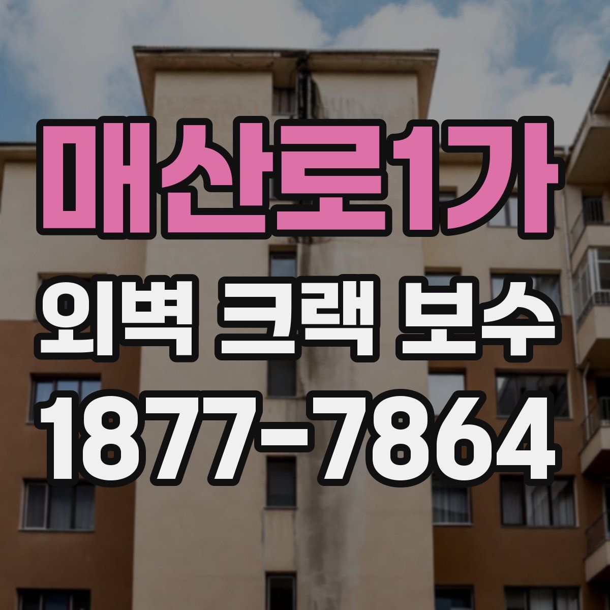 매산로1가 외벽 크랙 보수