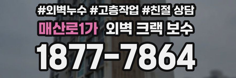 매산로1가 외벽 크랙 보수