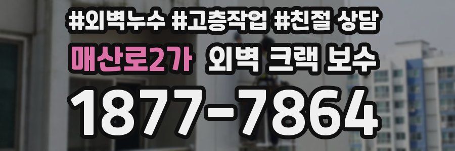 매산로2가 외벽 크랙 보수