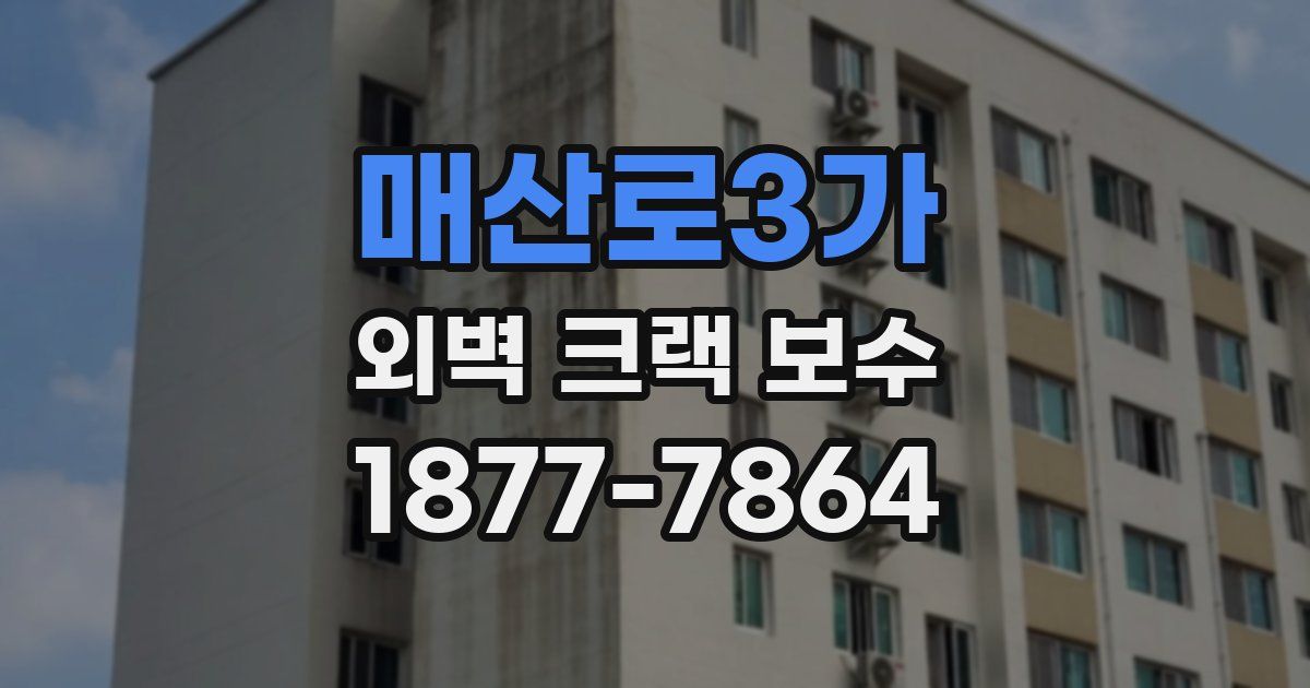 매산로3가 외벽 크랙 보수