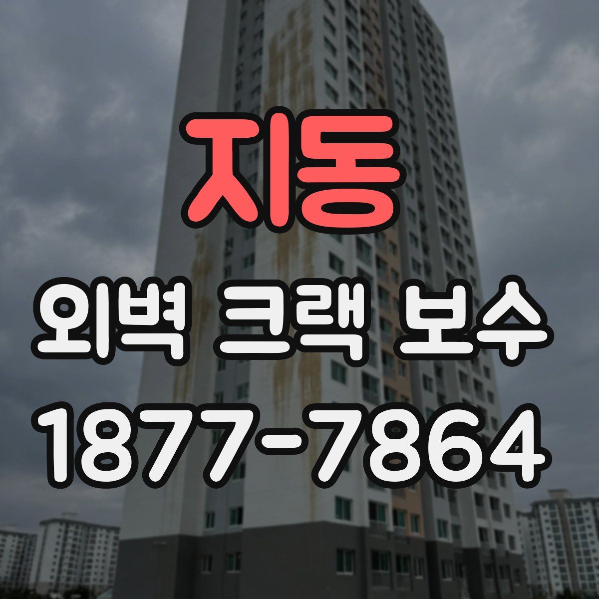 지동 외벽 크랙 보수