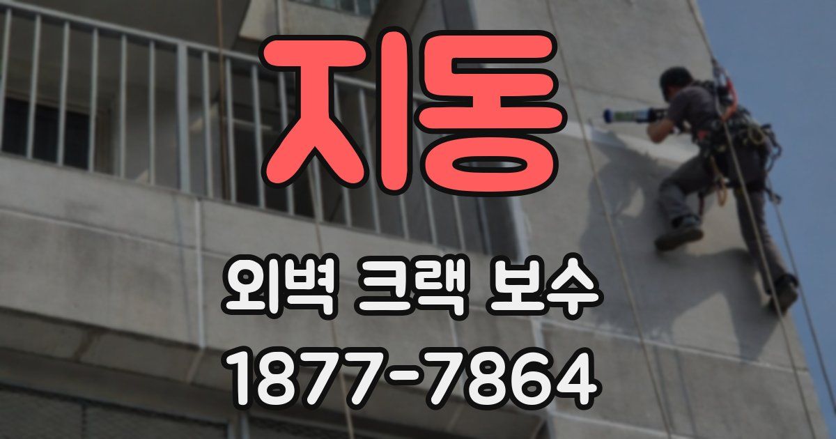 지동 외벽 크랙 보수