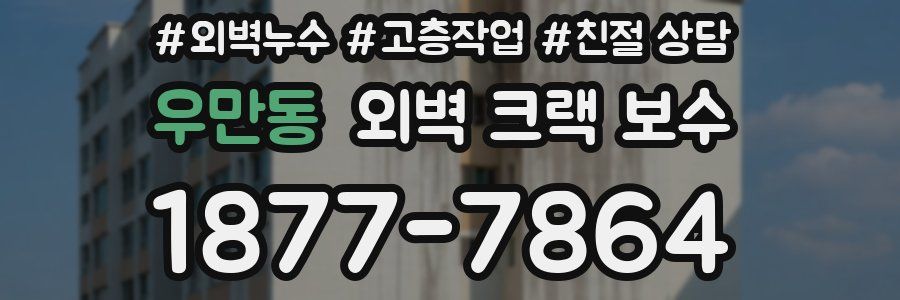 우만동 외벽 크랙 보수