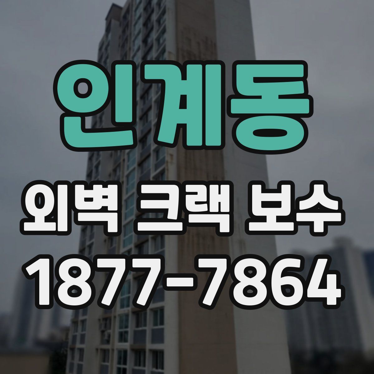 인계동 외벽 크랙 보수