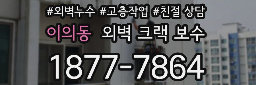 이의동 외벽 크랙 보수