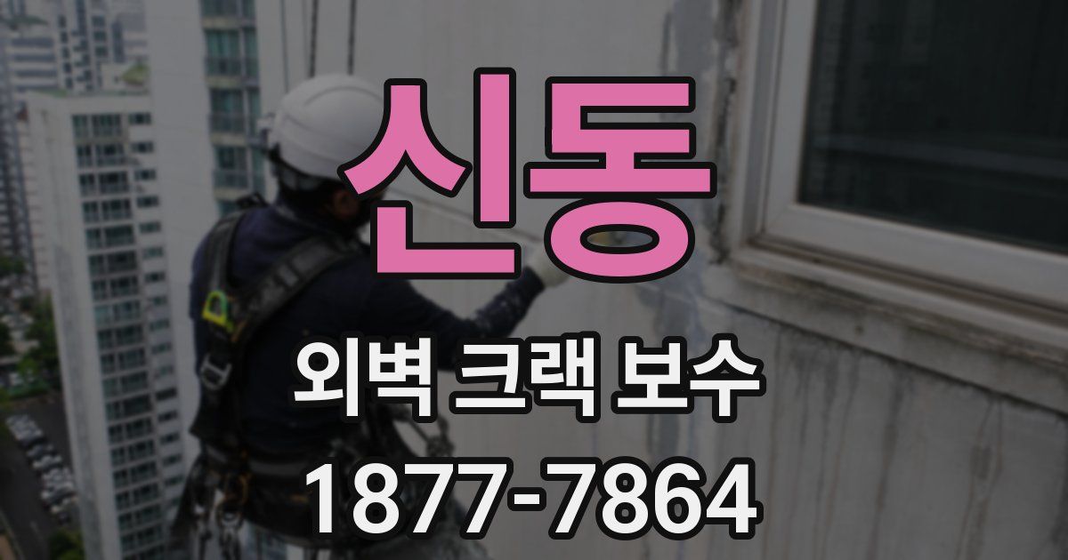 신동 외벽 크랙 보수