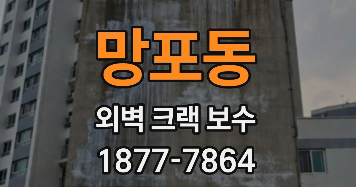 망포동 외벽 크랙 보수