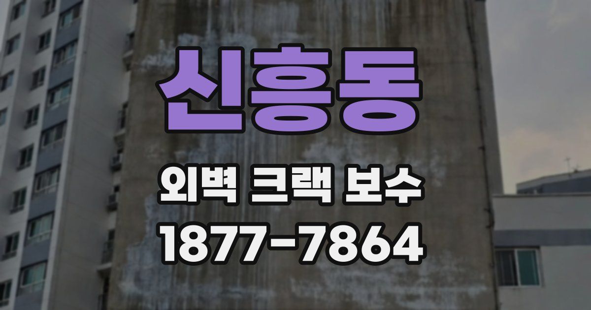 신흥동 외벽 크랙 보수