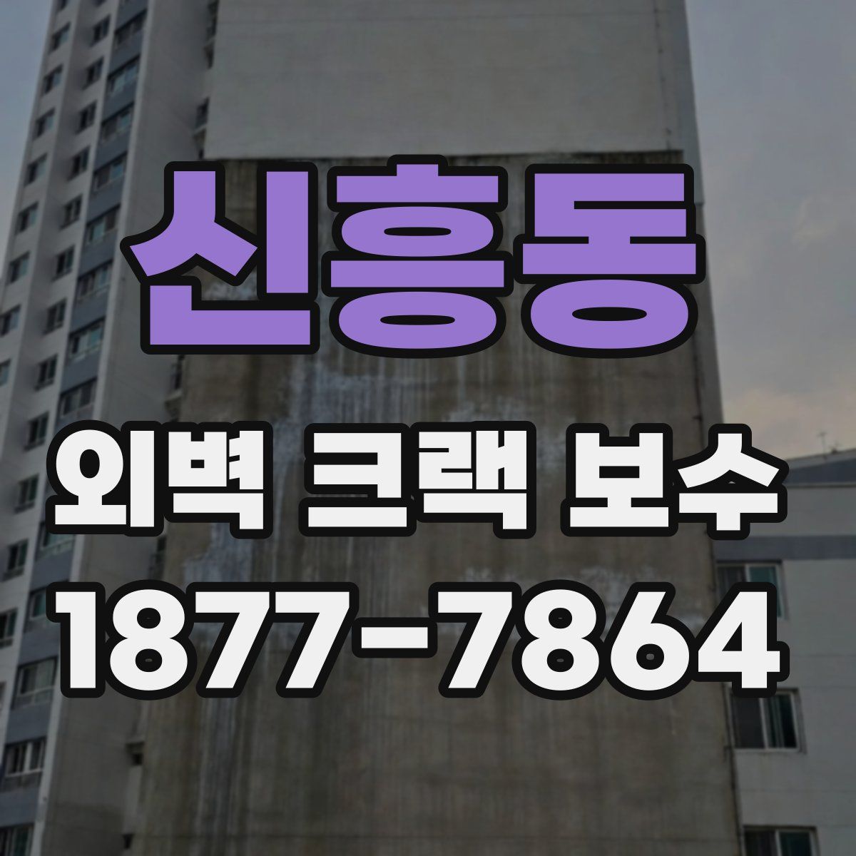 신흥동 외벽 크랙 보수