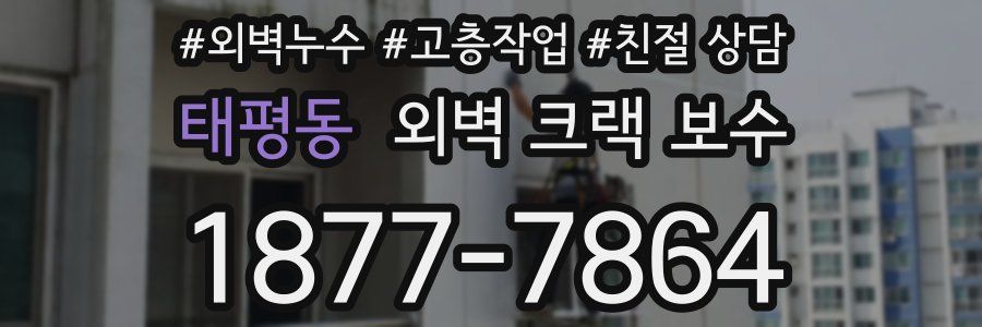 태평동 외벽 크랙 보수