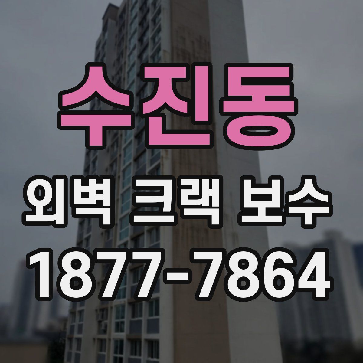 수진동 외벽 크랙 보수