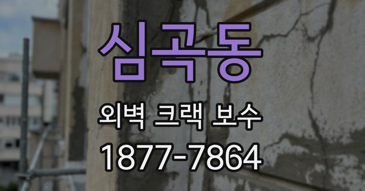 심곡동 외벽 크랙 보수