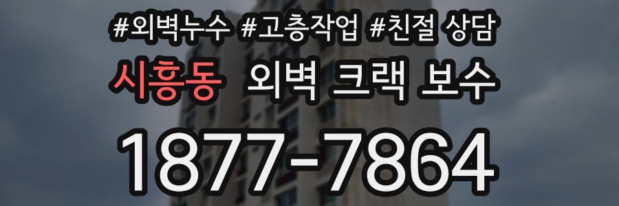 시흥동 외벽 크랙 보수