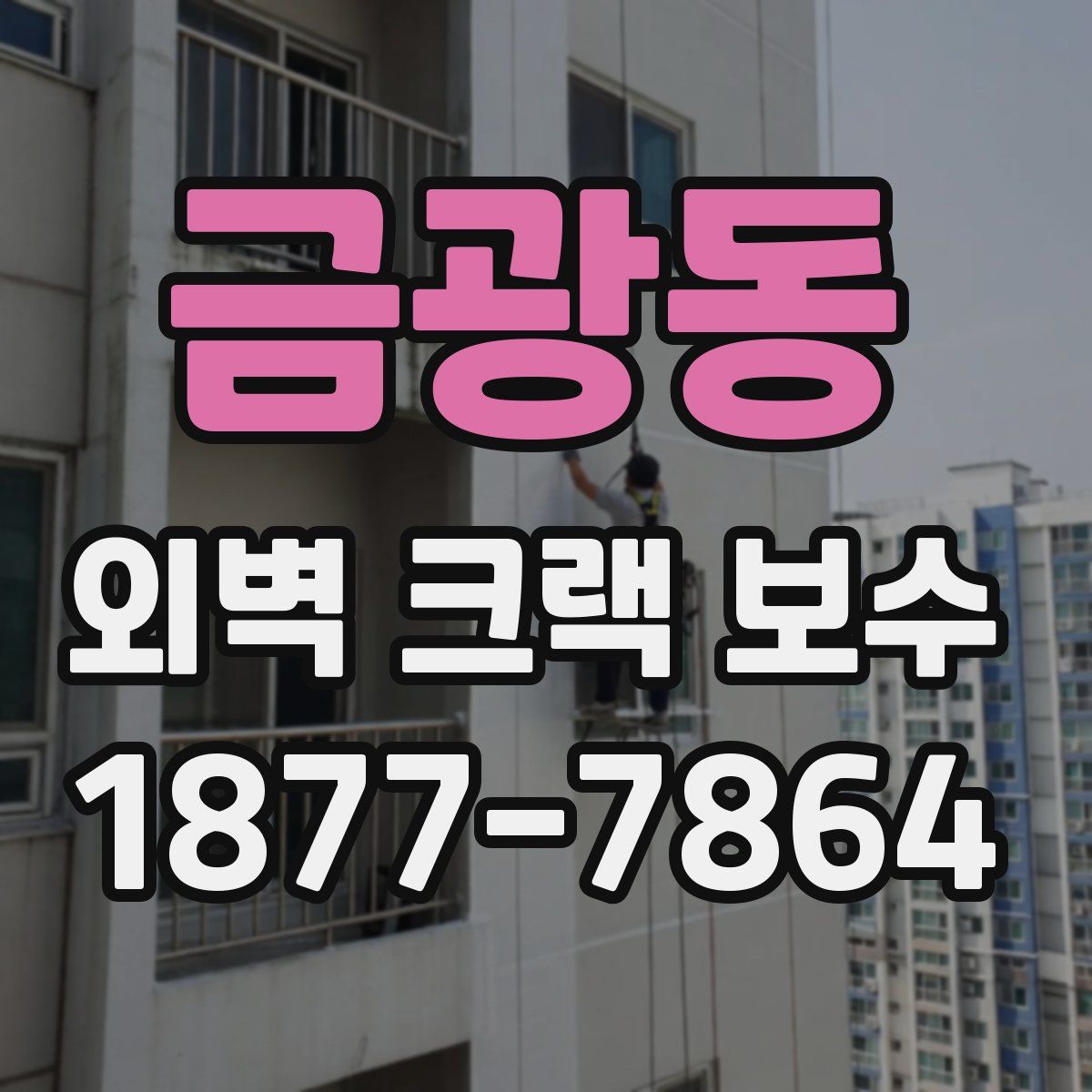 금광동 외벽 크랙 보수