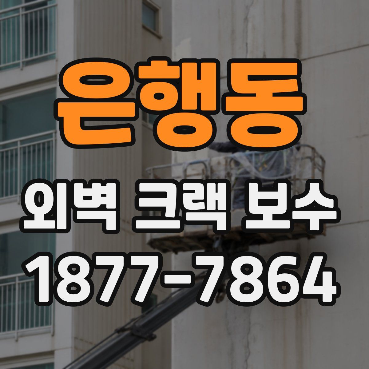 은행동 외벽 크랙 보수
