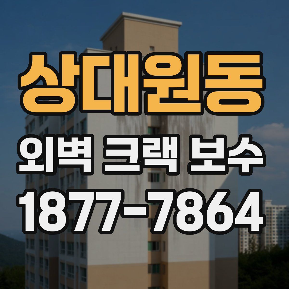 상대원동 외벽 크랙 보수