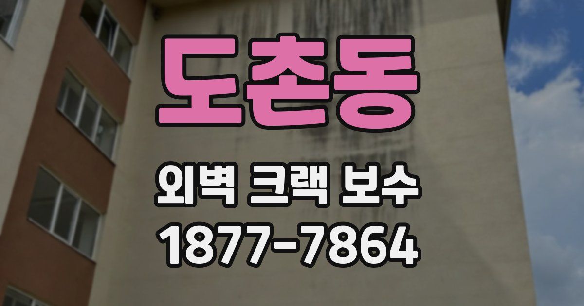 도촌동 외벽 크랙 보수