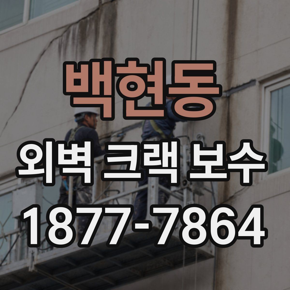 백현동 외벽 크랙 보수 현장 선택 시 살펴볼 시공 경험