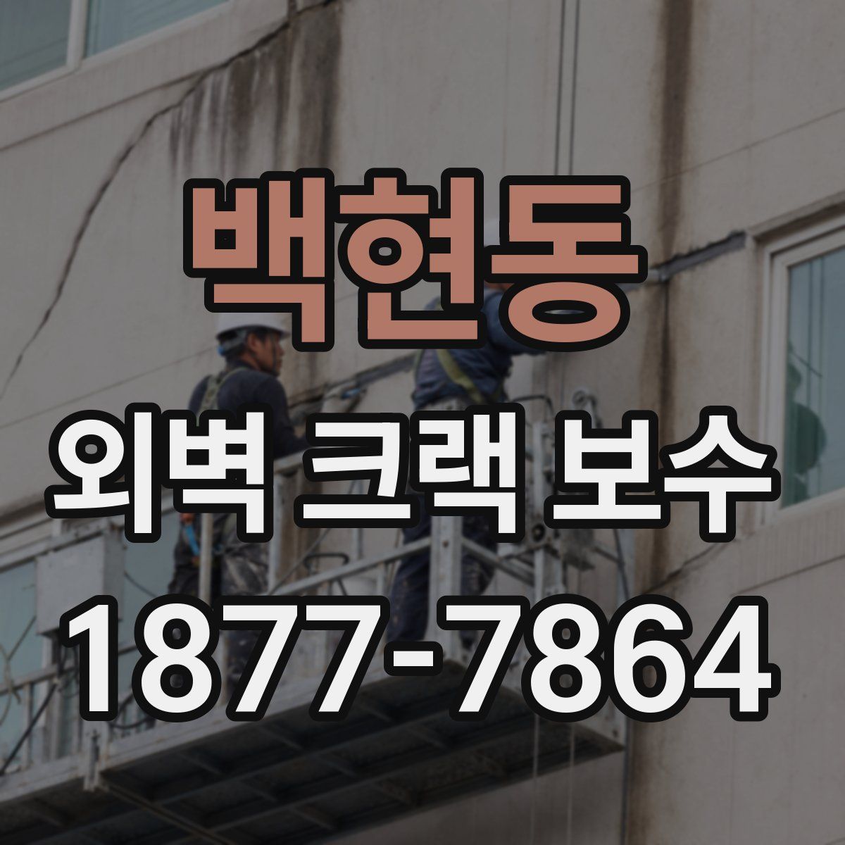 백현동 외벽 크랙 보수