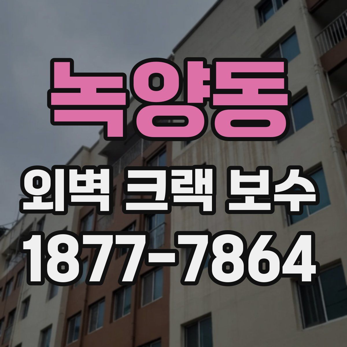 녹양동 외벽 크랙 보수