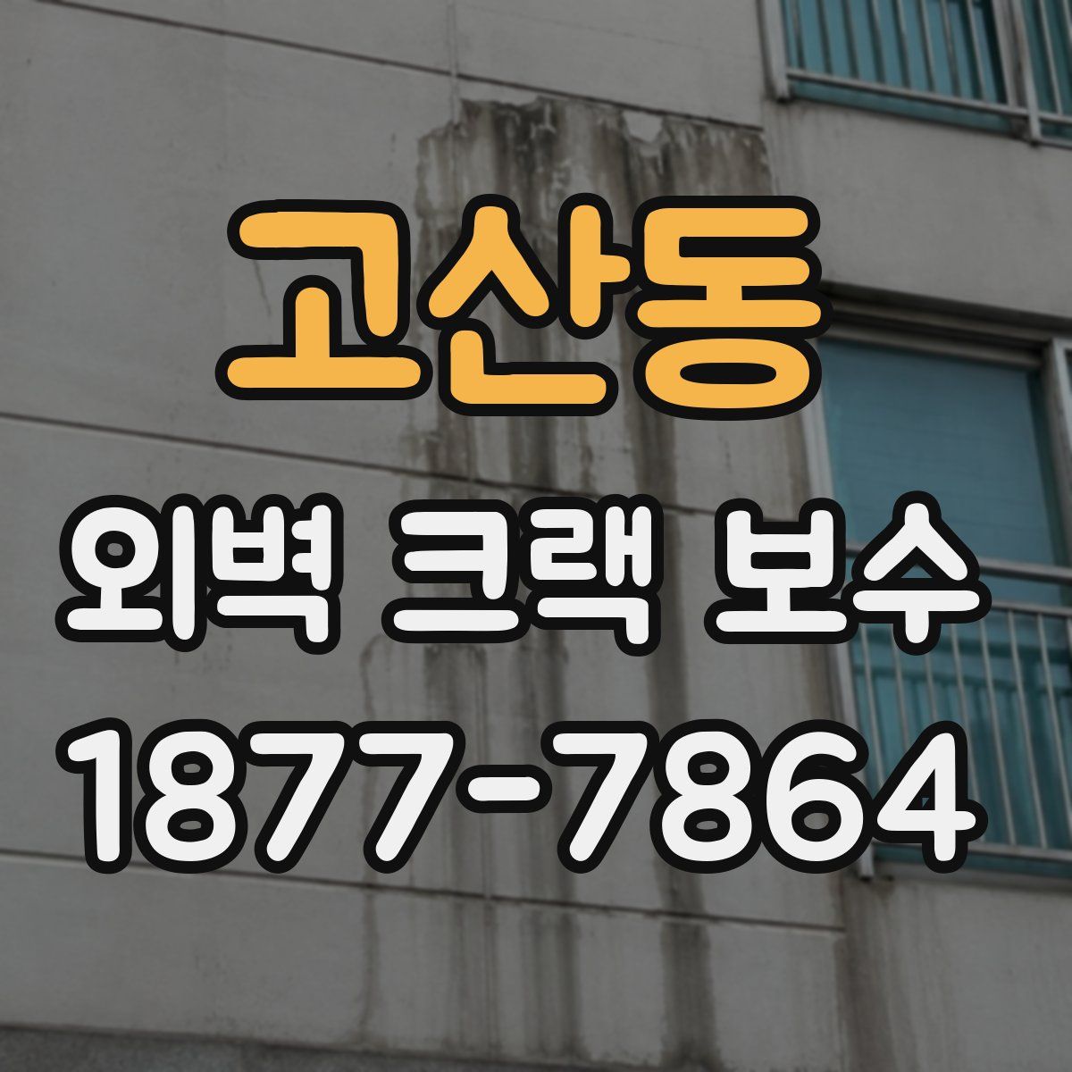고산동 외벽 크랙 보수