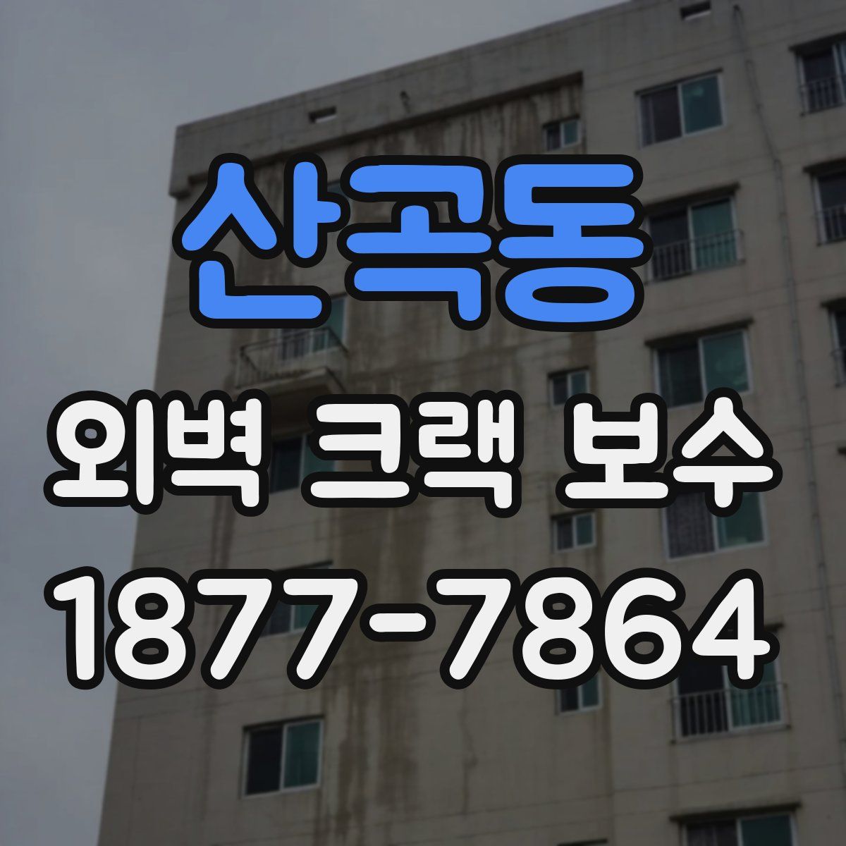 산곡동 외벽 크랙 보수
