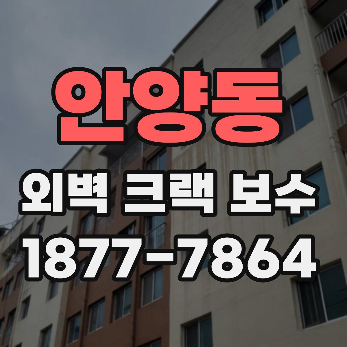 안양동 외벽 크랙 보수
