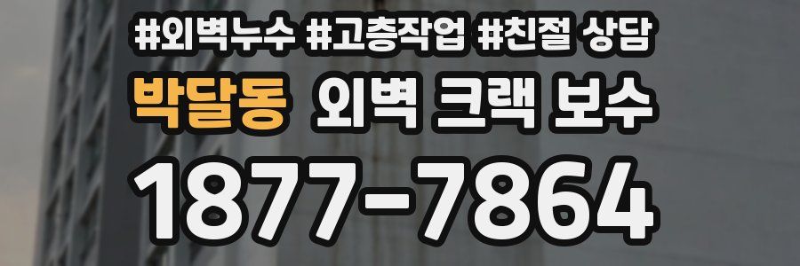박달동 외벽 크랙 보수