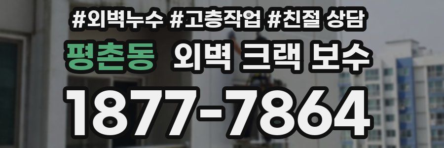 평촌동 외벽 크랙 보수