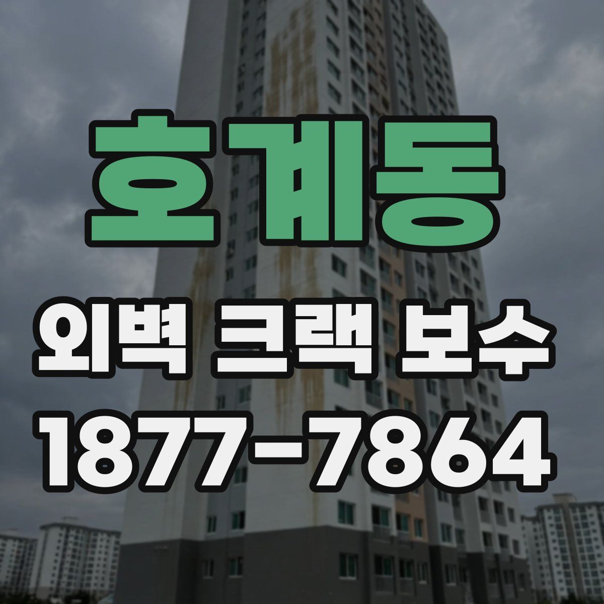 호계동 외벽 크랙 보수
