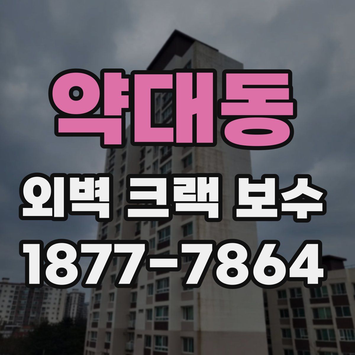 약대동 외벽 크랙 보수