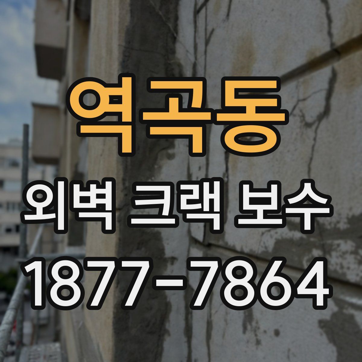 역곡동 외벽 크랙 보수