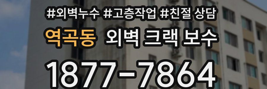 역곡동 외벽 크랙 보수