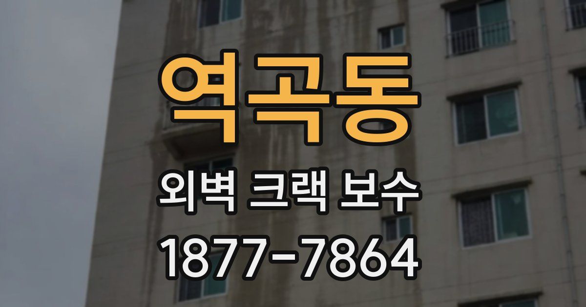 역곡동 외벽 크랙 보수